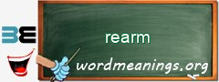 WordMeaning blackboard for rearm